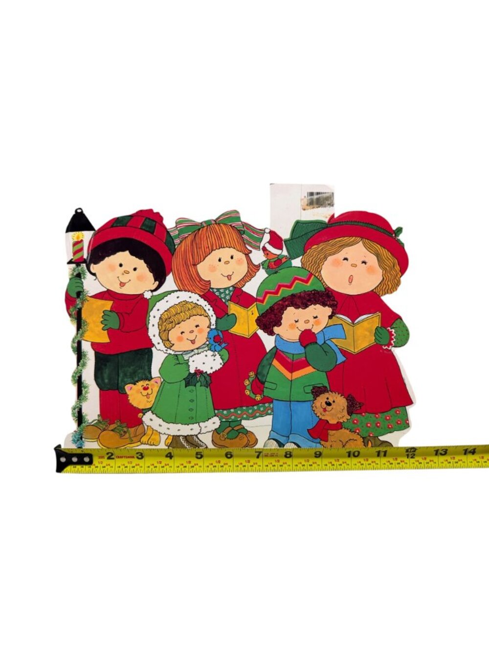 Vintage Eureka Double Sided Set of 2 Cut Outs Wall Decor Christmas Carolers - Picture 6 of 6